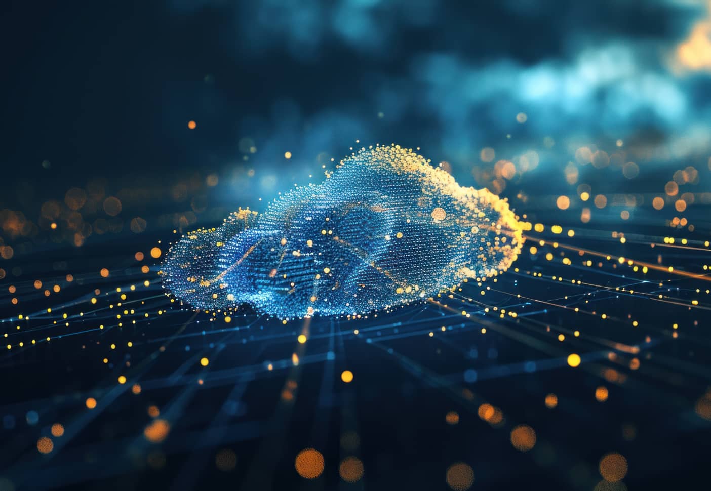 Digital circuits creating a cloud on circuit board
