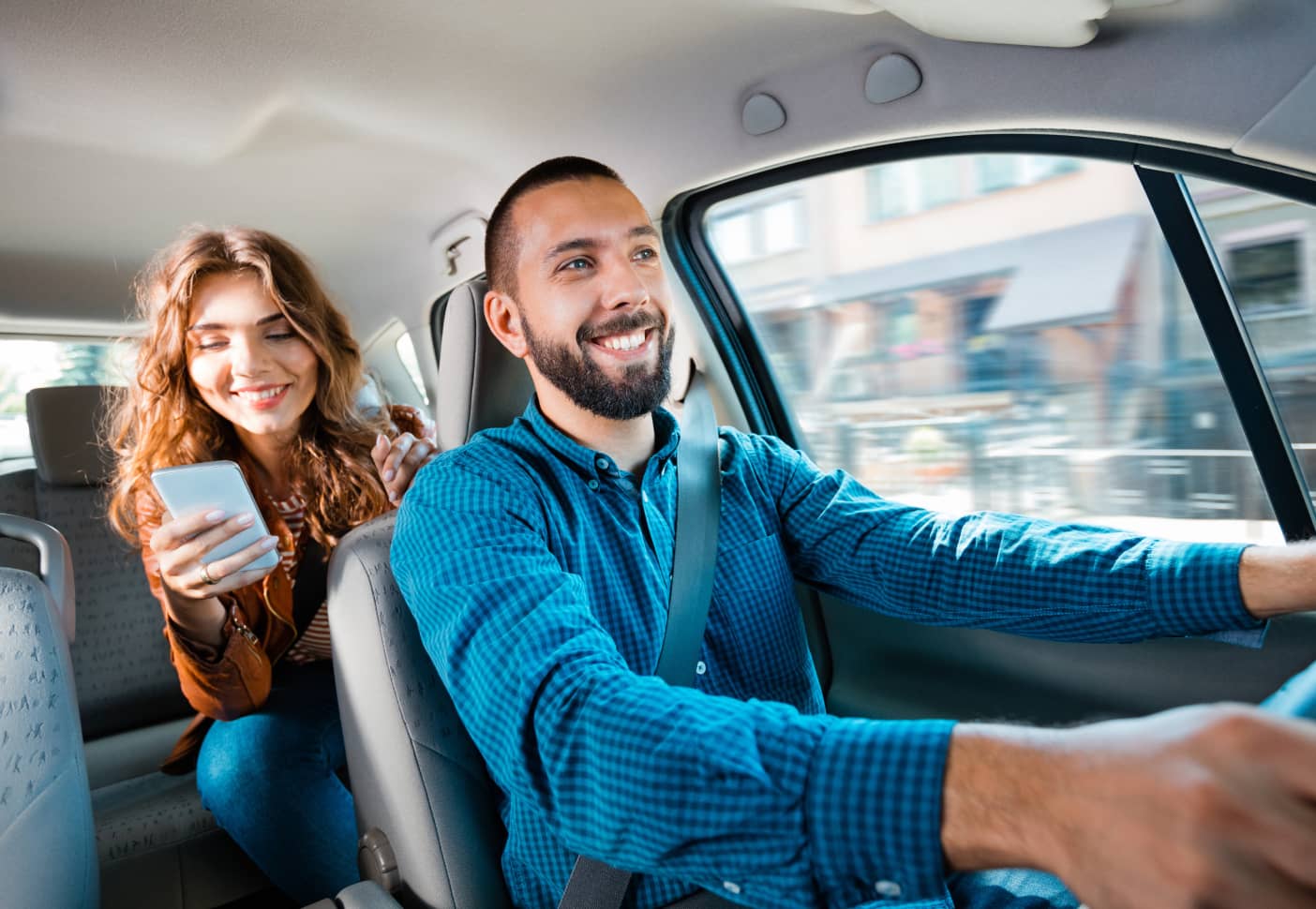 Uber driver travels to passengers destination