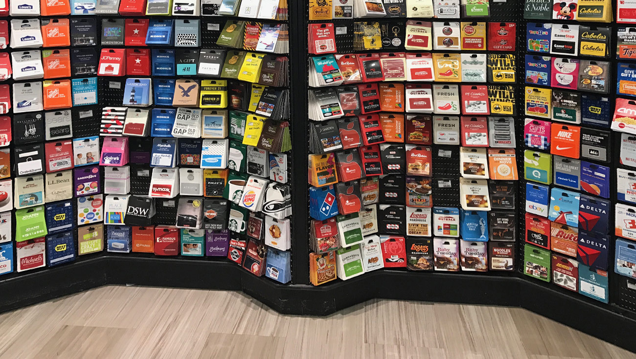 Gift card stand
