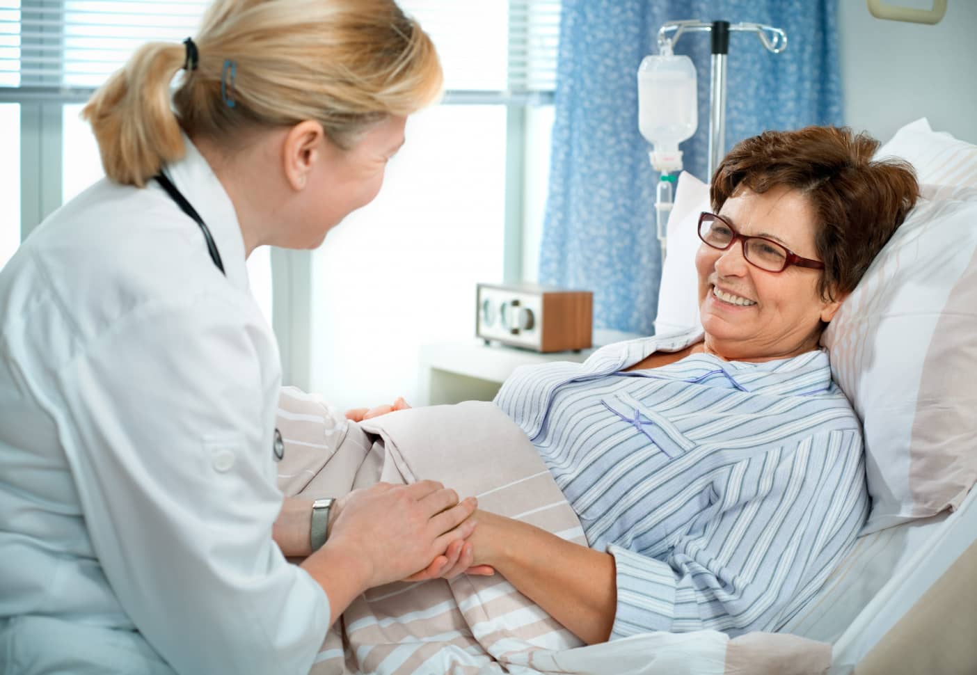 Doctor speaking to a patient